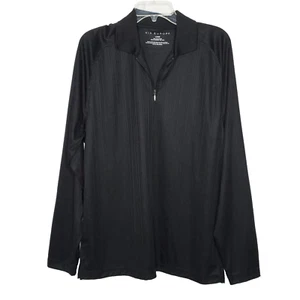 Polo uomo Via Europa a costine quarto zip L nera a righe look monocromatico - Foto 1 di 5