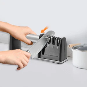 4 Stage Knife Sharpener Professional Ceramic Tungsten Kitchen Sharpening Tool - Picture 1 of 20