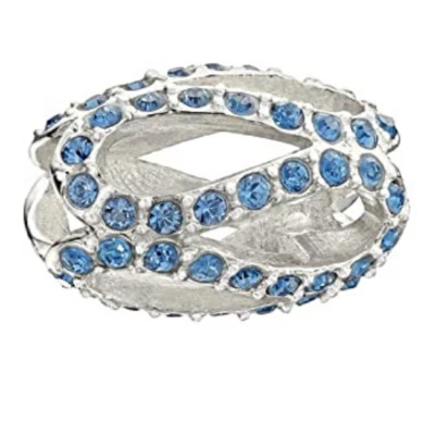 Auténtico encanto azul meandro brillante Chamilia #2083-0408 Foto 1 de 2