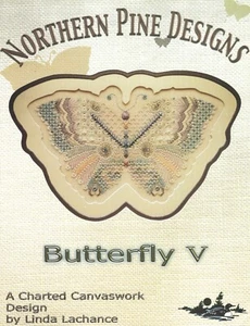 Northern Pine Designs BUTTERFLY V diseño de lienzo gráfico Linda Lachance - Imagen 1 de 2