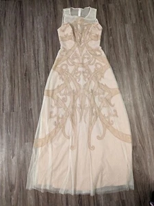 BCBG Max Azria Maxi long Dress Evening Gown Cocktail Lace Size 6 NWT - Picture 1 of 21