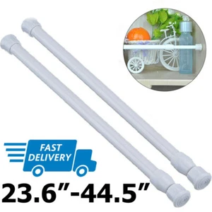 LOT 2-10PCS Spring Extendable Telescopic Tension Rod 24"-44" - Picture 1 of 22