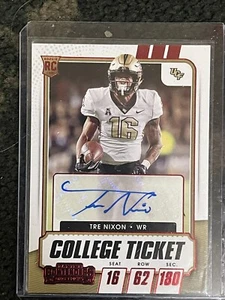 Tre Nixon 2021 Panini Contenders College Ticket Rookie Auto Patriots - Picture 1 of 2