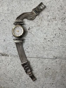 Vintage Sterling Silver Eccillisi 925 Snake Chain Ladies Wristwatch - Picture 1 of 9