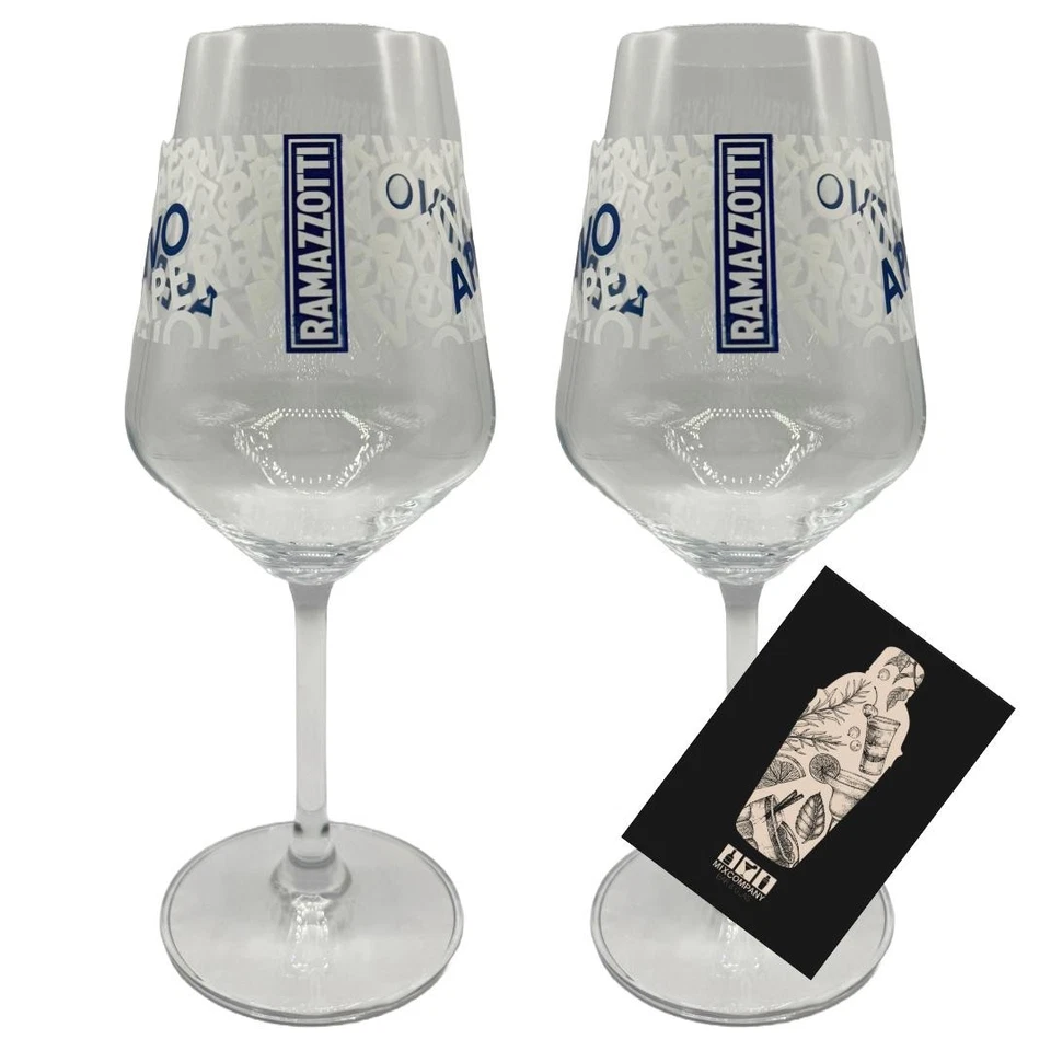 Ramazzotti 2er-Set Cocktailglas - Stilvolle Gläser für Aperitivo & Cocktails