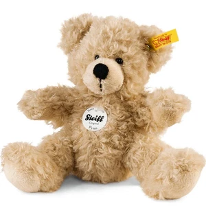 Steiff Fynn Teddy Bear Beige 18cm Small Plush with Steiff "Button in Ear" & Tags - Picture 1 of 5