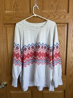 Pullover Maurices Estampado Azteca Mujer XXL Gran Tamaño Lagenlook Fin de Semana Comodidad Foto 1 de 4