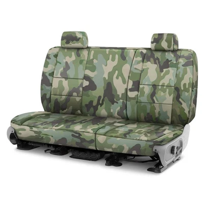 For GMC Envoy XUV 04 Traditional 2nd Row Camo Jungle Custom Seat Covers - Изображение 1 из 4