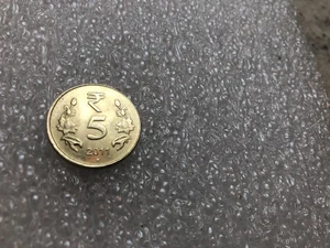 India | 5 Rupees Coin | Lotus flowers | Km:399 | 2011 - 2019 - Picture 1 of 2