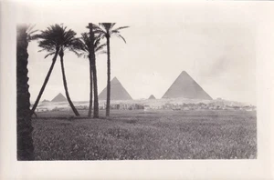 Rare 4x6 1920s Photo Holy Land Egypt Cairo Great Pyramids Giza Incredible Rare - Picture 1 of 6