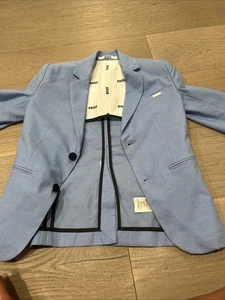 Hugo Boss Kids Button Down Jacket light blue size 8 - Picture 1 of 4