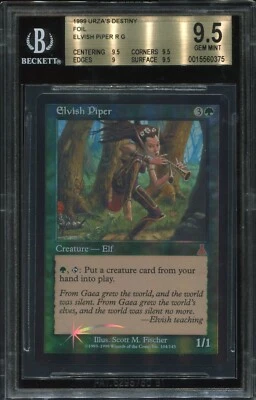 Elvish Piper Foil Urza's Destiny  BGS 9.5  Mint  Graded MTG magic   #3991 - Image 1 of 2
