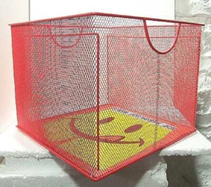 JOE BOXER Shorts Red Wire Display Storage Crate - Picture 1 of 3