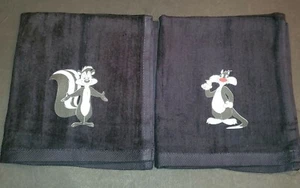 Pepe Le Pew & Sylvester die Katze Golf Sport Handtuch Set 16x18 - Bild 1 von 2