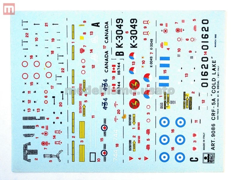 Esci 9086 Vintage Stickers CRF-5A " Cold Lake " 1:72 Modélisme - Photo 1/1
