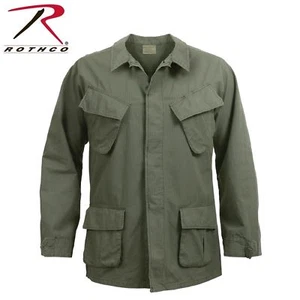 ROTHCO 4687 OLIVE DRAB 100% COTTON RIP-STOP VINTAGE VIETNAM ERA FATIGUE SHIRTS - Picture 1 of 3
