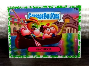 2021 TOPPS Garbage Pail Kids Go On Vacation "UP CHUCK" #28a Green Border - Picture 1 of 1