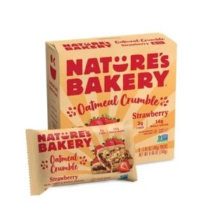 Barras de fresa Nature's Bakery avena desmenuzada, 1,41 OZ, 6 quilates - Imagen 1 de 2