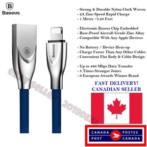 CÂBLE DE CHARGE/SYNCHRONISATION SUPER RAPIDE EN ALLIAGE DE ZINC pour iPhone/iPod/iPad - Photo 1 sur 14