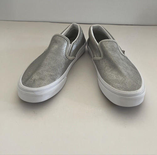 Vans scarpe sneakers classiche slip on argento donna taglia 5 5