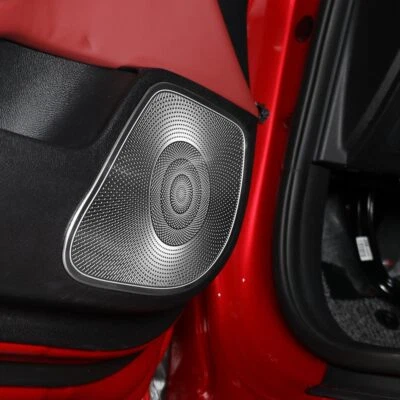 US Steel Front Rear Door Speaker Decoration Cover Trim For Kia Stinger 2018-2023 - Imagem 1 de 4