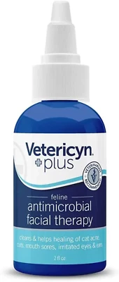 Vetericyn Plus Feline Antimicrobial Facial Therapy Treats Cat Acne