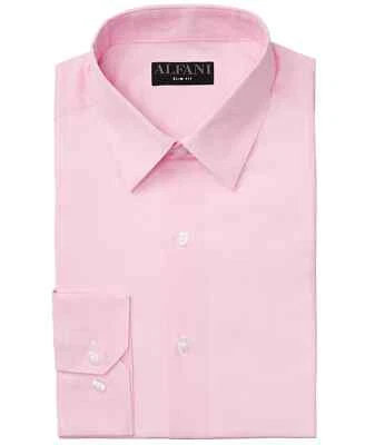AlfaTech by Alfani Men's Slim-Fit Dress Shirt Pink 15-15.5 32-33 - Image 1 of 4