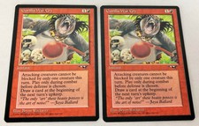 2x MTG Magic The Gathering Alliances Gorilla War Cry (Red Club) NM+