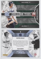 2009 Donruss Elite Extra Edition College Ties Green Dustin Ackley Alex White #1