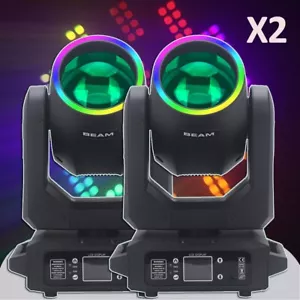 2Pcs 200W LED Moving Head DMX512 Quick-Install DJ Wedding Lighting - Picture 1 of 9