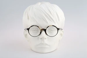 Andy Wolf White Heat Elerte H, 2000s gray and tortoise browline round eyeglasses - Picture 1 of 10