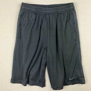 Nike Basketball Shorts Mens S Dri Fit Long Gray Swoosh Run Active Gym Athletic - Picture 1 of 10