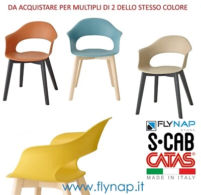 SEDIA CASA BAR LIVING PRANZO BISTROT NATURAL LADY B SCAB DESIGN COLORI VARI - Immagine 1 di 4