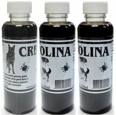 3x DESINFECTANTE LÍQUIDO CREOLINA / DESINFECTANTE LÍQUIDO CREOLINA 4,05 OZ 120 ml Foto 1 de 2
