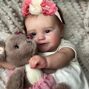 Bambola Reborn Corpo in Silicone Morbido accessori Posabile Bebè Realistico 50Cm - Foto 1 di 4