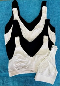4x Speidel Gr. 42 Achselbustier Cotton Sport ohne Bügel NEUWERTIG + 1 EXTRA BH - Bild 1 von 8