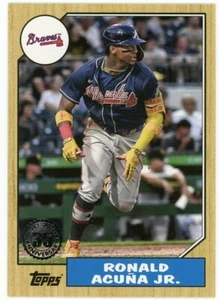 2022 Topps Series 1 1987 Topps Insert T87-64 Ronald Acuna Jr Braves - Picture 1 of 1