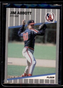 1989 Fleer Update #11 Jim Abbott RC - Picture 1 of 2