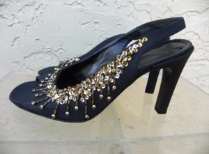 BOTTEGA VENETA PEEPTOE SLINGPUMPS MIT PAILETTEN GRÖSSE 8 B - Bild 1 von 6
