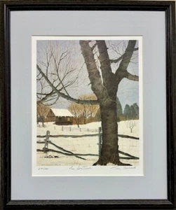 Terry Mihlrad "The Sentine" FRAMED SIGNED & # ART American Landscape Nature NEW - Picture 1 of 4
