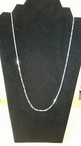 925 Sterling Silver Figaro Chain Necklace 2mm width Choose your Length - Bild 1 von 11