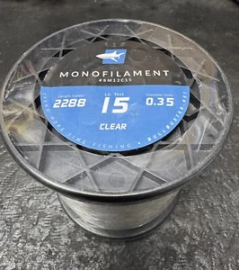 15lb Monofilament Fishing Line Clear 2288yds Bullbuster Suffix Momoi - Bild 1 von 2