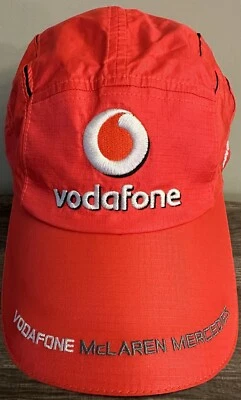 Formula 1 Vodafone McLaren Mercedes F1 Fernando Alonso Racing F1 Pink Hat Cap - Image 1 of 4
