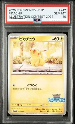 PSA 10 Pikachu 242/SV-P 2024 Pokemon Illustration Contest Promo Card 2024 - Image 1 of 2