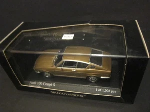 1:43 Minichamps 430019126 Audi 100 Coupe S gold metallic in OVP - Bild 1 von 3