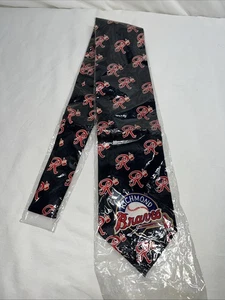 Vintage RARE Richmond Braves Pure Silk Neck Tie NEW In Package - Picture 1 of 7