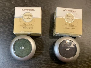 PUR Colour Purminerals Shadow eyeshadow Midnight Jade Onyx Set Of 2 NIB .08oz - Picture 1 of 8