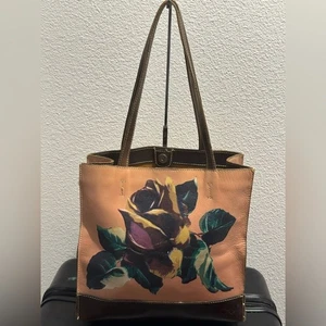 Patricia Nash Toscano Winter Bloom Pink Floral Leder Tasche - Bild 1 von 10