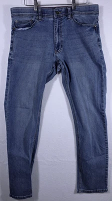 Nat Nast Straight Fit Jeans 5 Pocket Sz 36x34 Blue Denim Stretch - Image 1 of 4