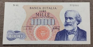0 1000 LIRE VERDI 1° TIPO 20/06/1966 SPL - Bild 1 von 3